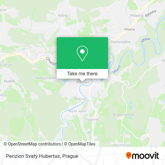 Penzion Svatý Hubertus map