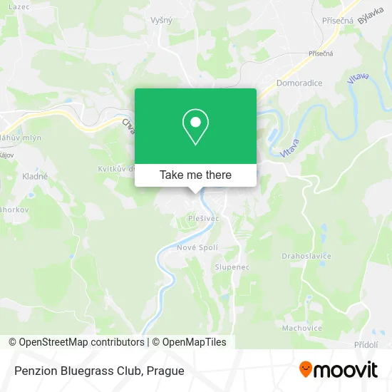 Карта Penzion Bluegrass Club