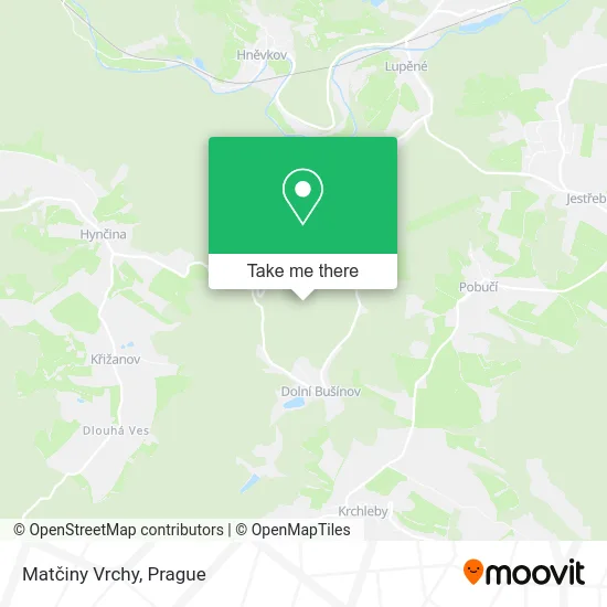 Карта Matčiny Vrchy