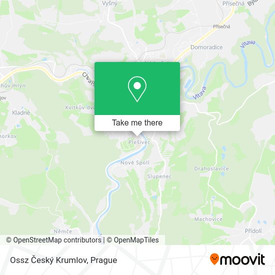 Ossz Český Krumlov map