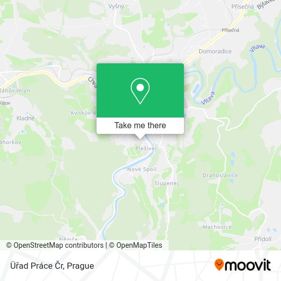 Üřad Práce Čr map