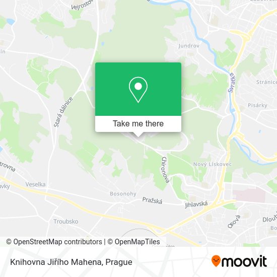 Knihovna Jiřího Mahena map