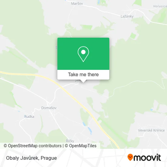 Карта Obaly Javůrek