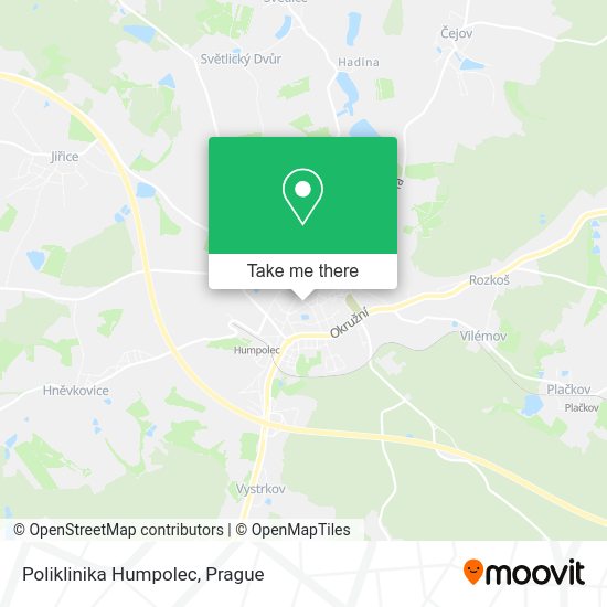 Карта Poliklinika Humpolec