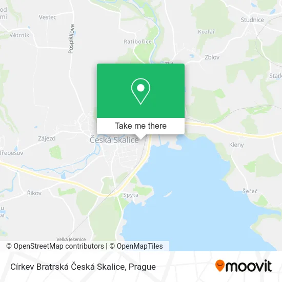 Карта Církev Bratrská Česká Skalice