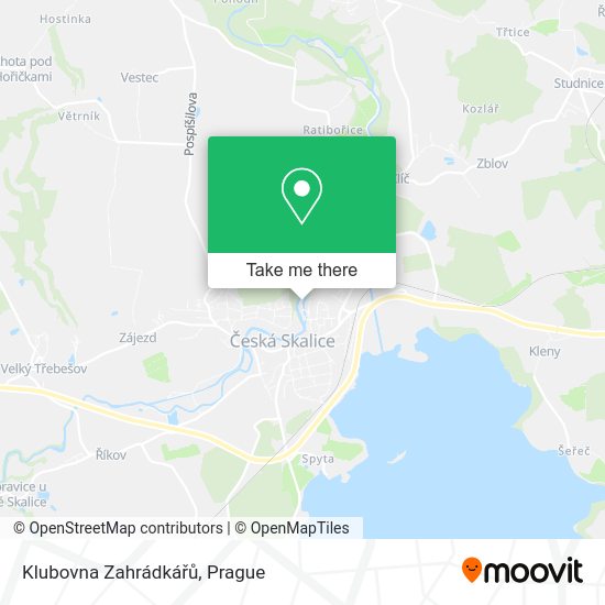Klubovna Zahrádkářů map