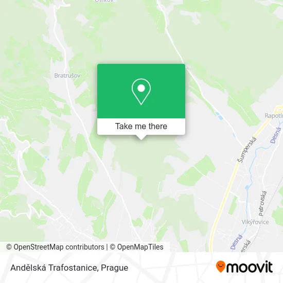 Карта Andělská Trafostanice