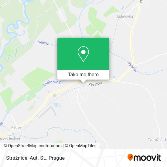 Strážnice, Aut. St. map
