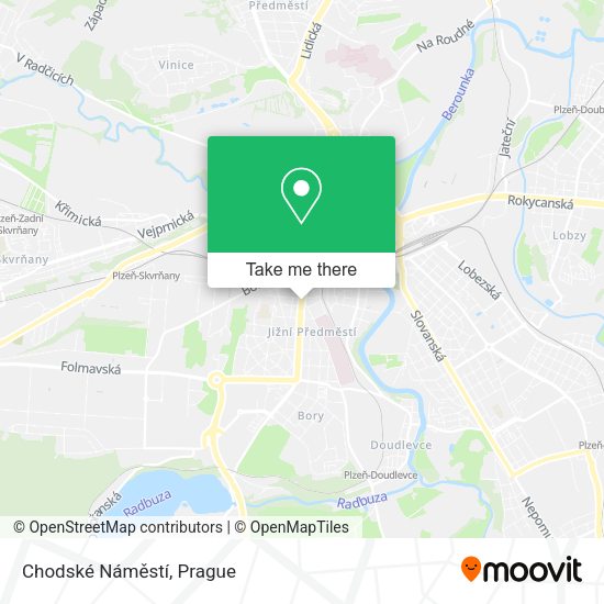 Chodské Náměstí map