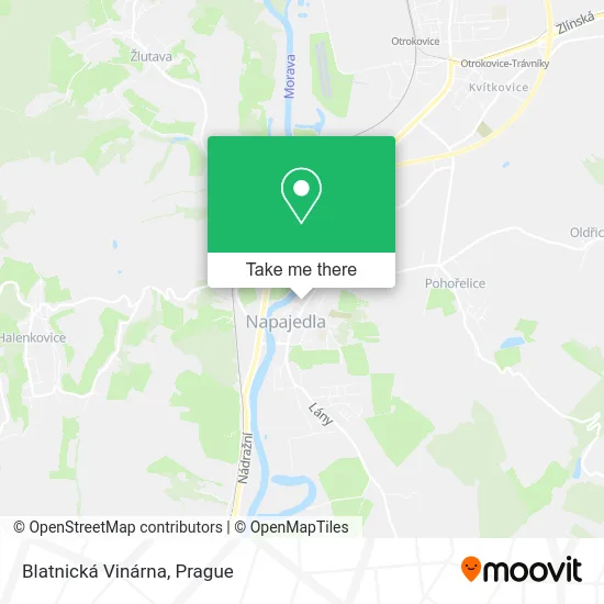 Карта Blatnická Vinárna