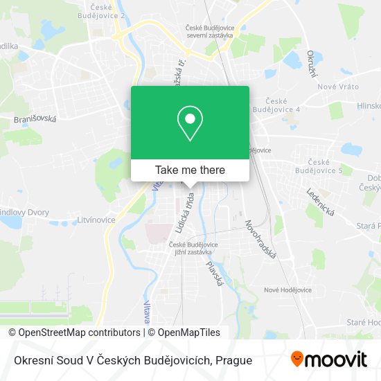Okresní Soud V Českých Budějovicích map