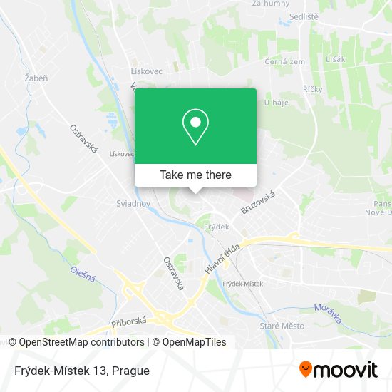 Frýdek-Místek 13 map