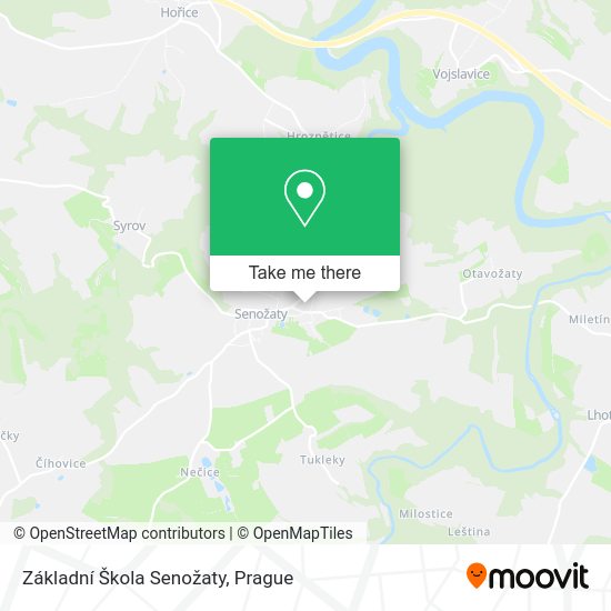 Základní Škola Senožaty map