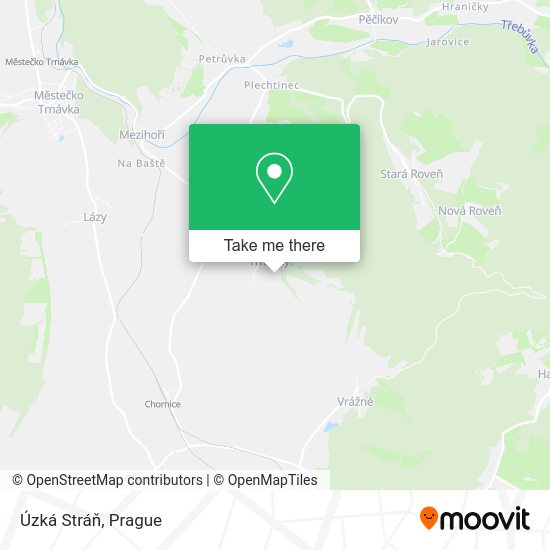 Карта Úzká Stráň