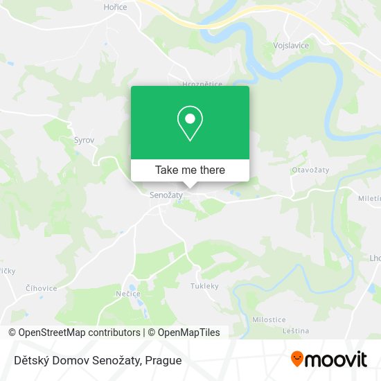 Dětský Domov Senožaty map