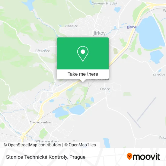 Карта Stanice Technické Kontroly