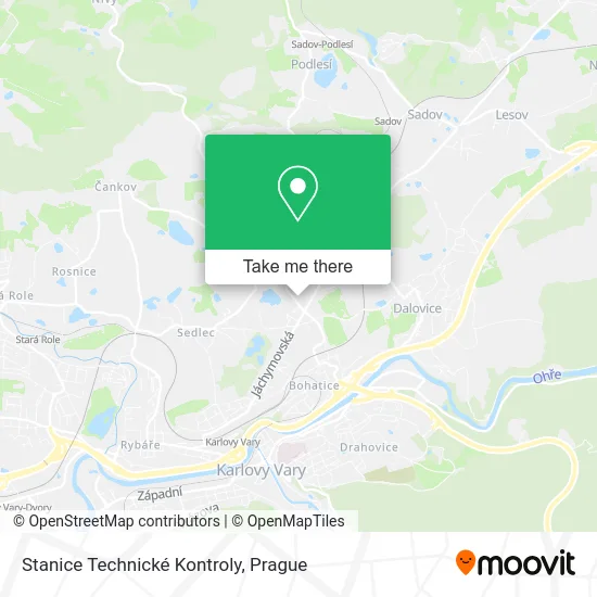 Карта Stanice Technické Kontroly