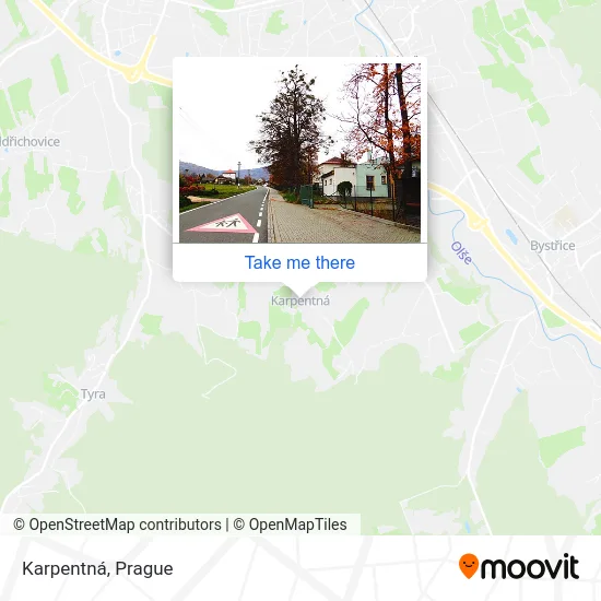 Карта Karpentná