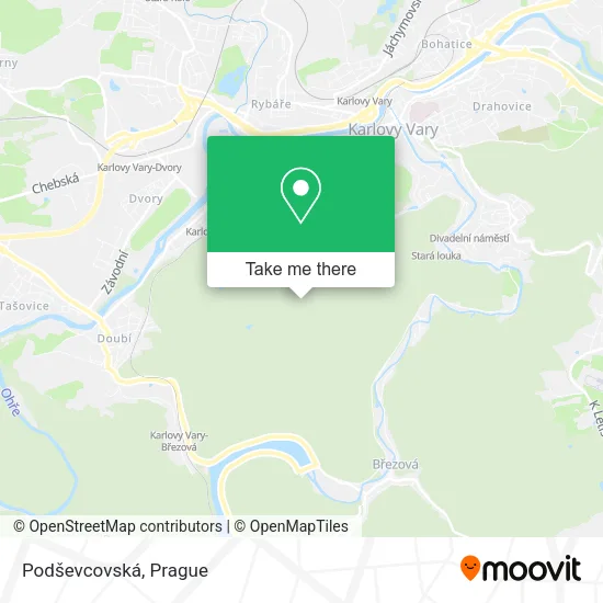 Карта Podševcovská