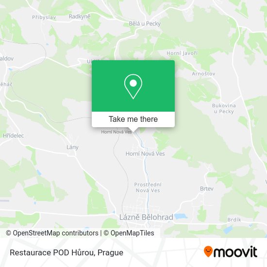 Карта Restaurace POD Hůrou
