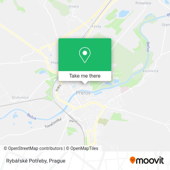 Rybářské Potřeby map