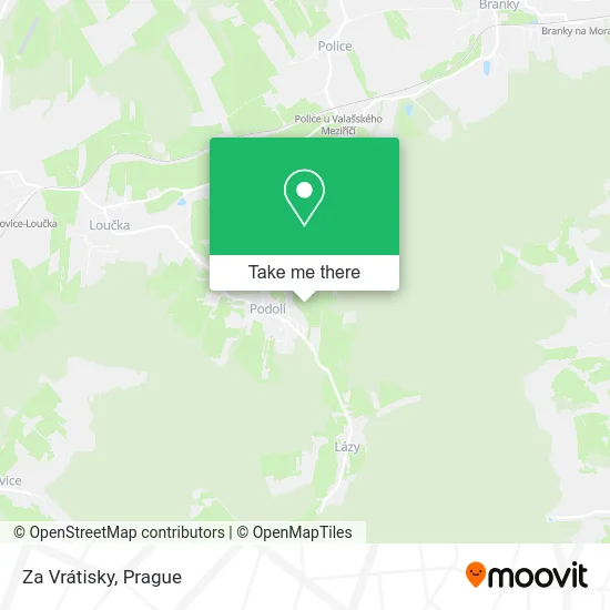 Карта Za Vrátisky