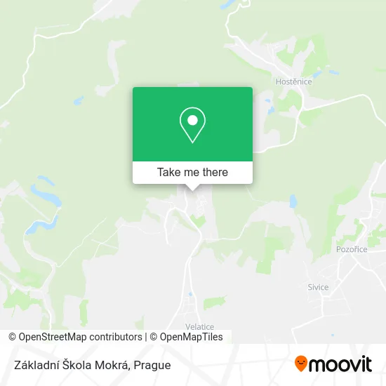 Карта Základní Škola Mokrá