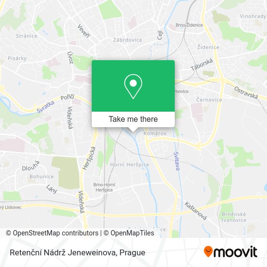 Retenční Nádrž Jeneweinova map