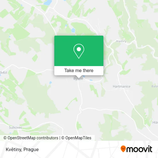 Květiny map