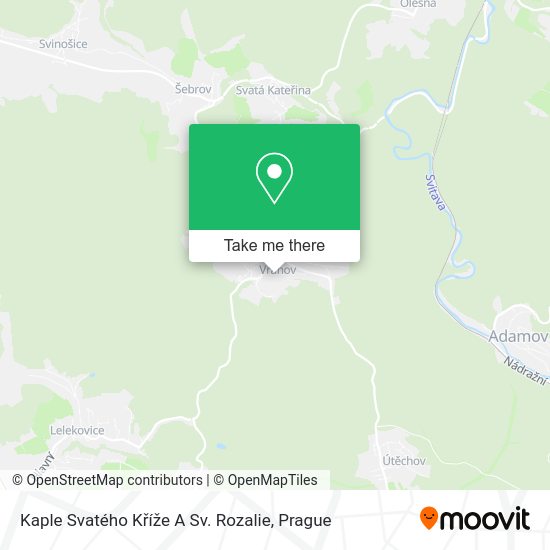 Kaple Svatého Kříže A Sv. Rozalie map