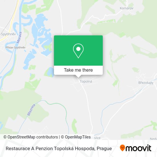 Restaurace A Penzion Topolská Hospoda map