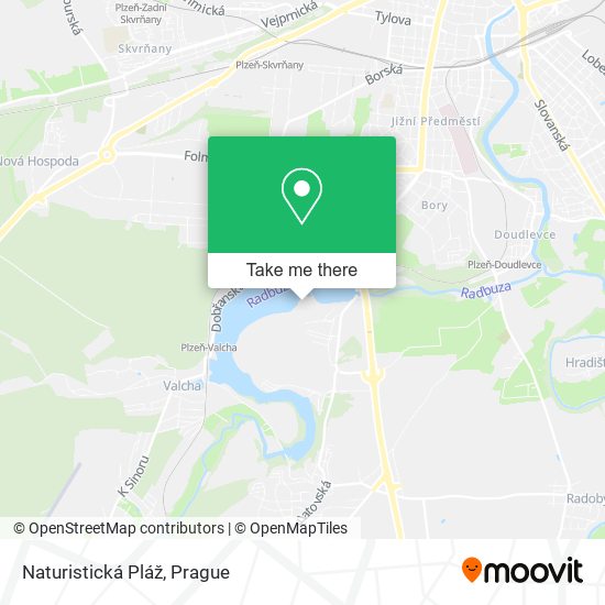 Карта Naturistická Pláž