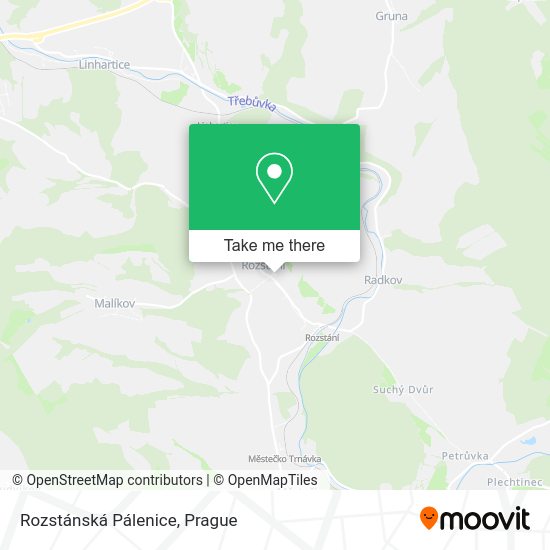 Карта Rozstánská Pálenice