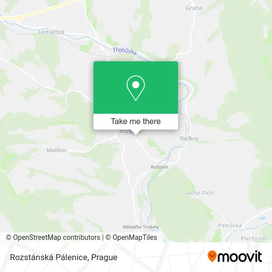 Карта Rozstánská Pálenice