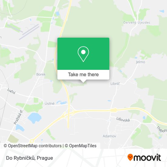 Do Rybníčků map