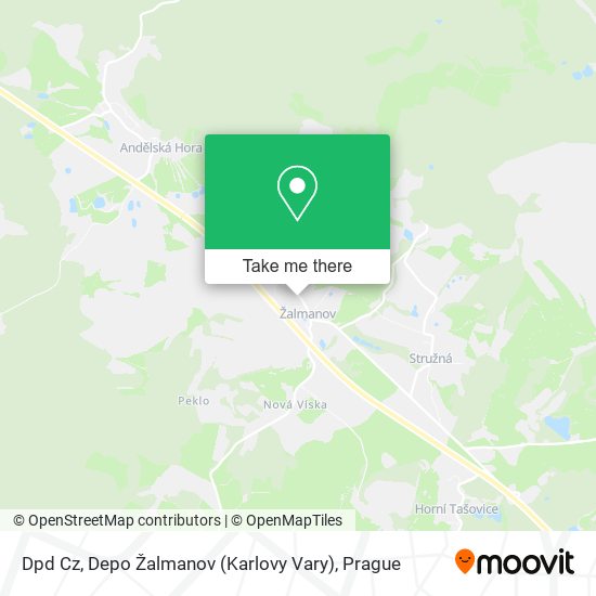 Dpd Cz, Depo Žalmanov (Karlovy Vary) map