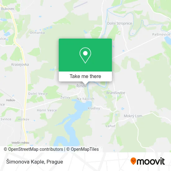 Карта Šimonova Kaple