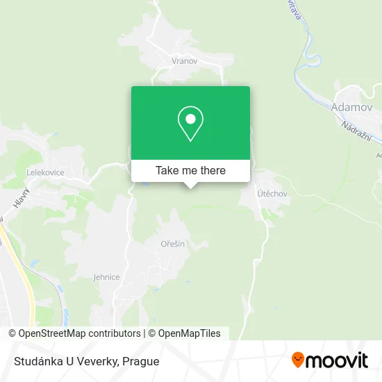 Карта Studánka U Veverky