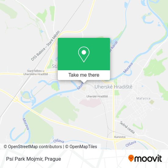 Psí Park Mojmír map