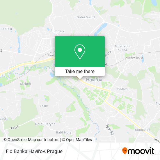 Fio Banka Havířov map