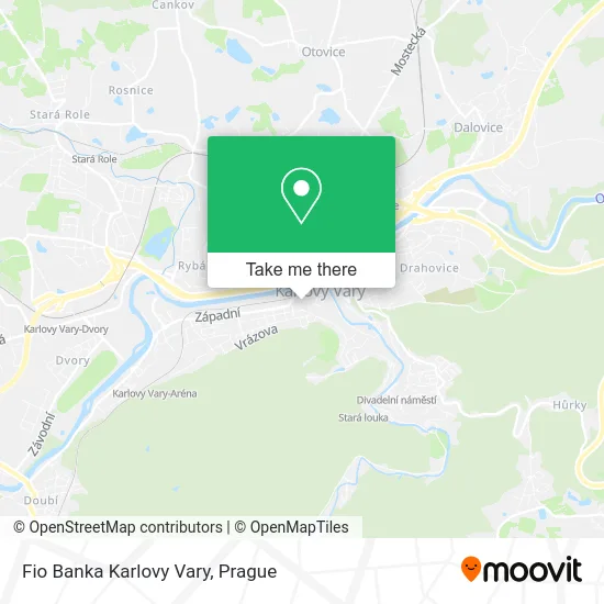 Карта Fio Banka Karlovy Vary