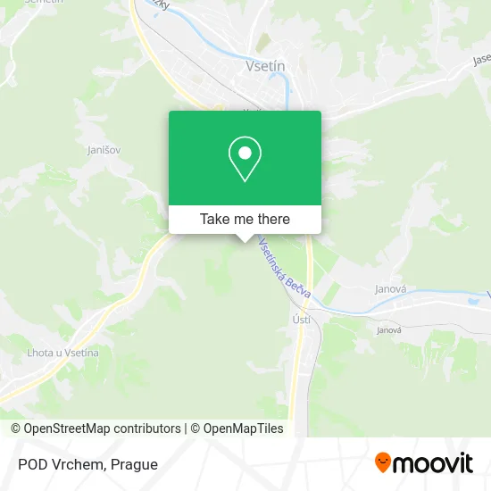 Карта POD Vrchem