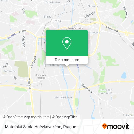 Mateřská Škola Hněvkovského map