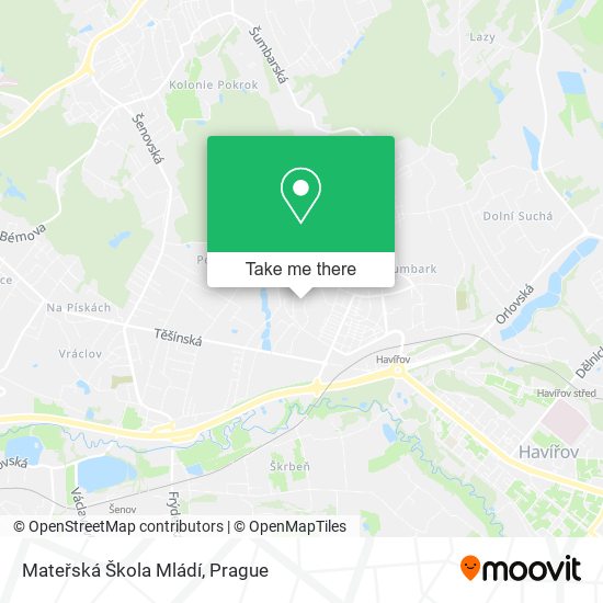 Mateřská Škola Mládí map