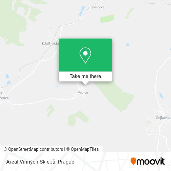 Areál Vinných Sklepů map