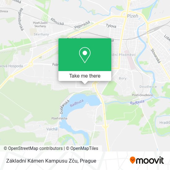 Základní Kámen Kampusu Zču map