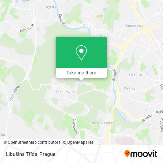 Libušina Třída map