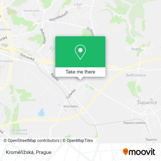 Kroměřížská map