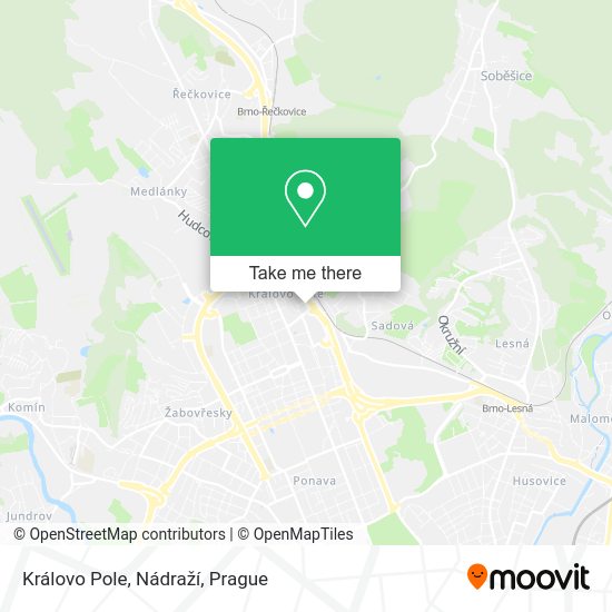 Královo Pole, Nádraží map