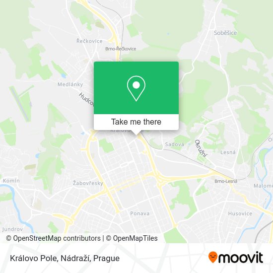 Královo Pole, Nádraží map